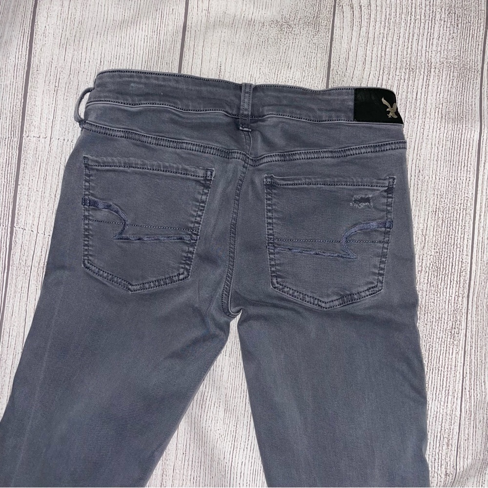 AMERICAN EAGLE OUTFITTERS Women’s Super Stretch Denim Skinny Jeans Grey Size 6 - Picture 7 of 11
